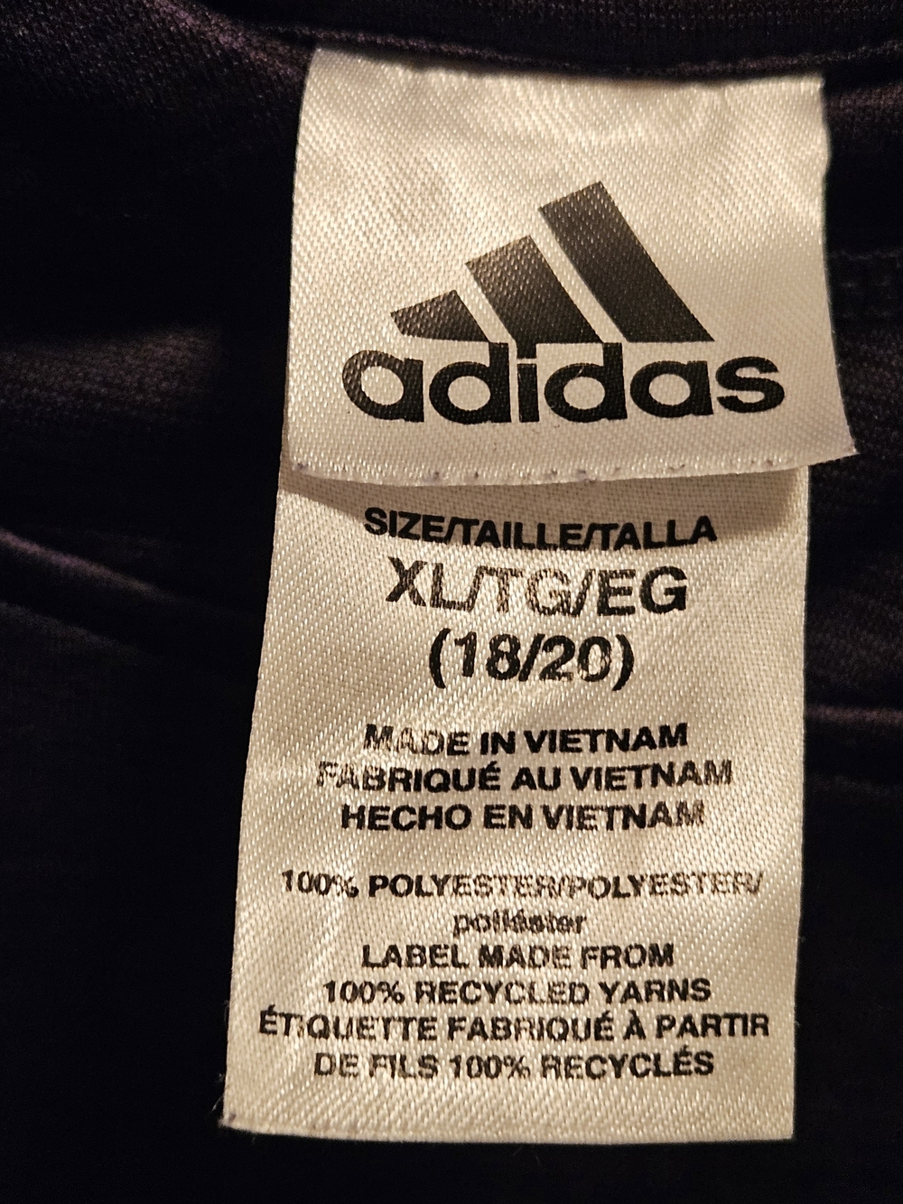 Adidas black and Gray Colorblock Kids Hoodie with Large Logo - Picture 3 of 3